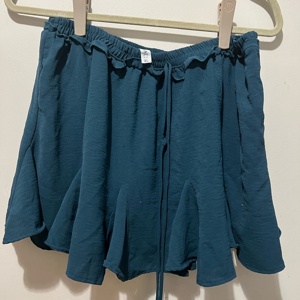 Nellie Mae Dark Teal Swing Skort size XL